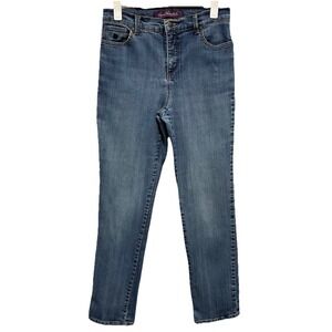 Gloria Vanderbilt Denim Jeans Women's Size 4 Blue Amanda Straight Leg 5 Pockets